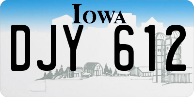 IA license plate DJY612