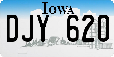 IA license plate DJY620