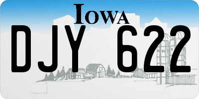 IA license plate DJY622