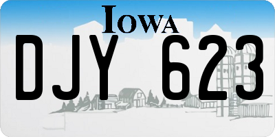 IA license plate DJY623