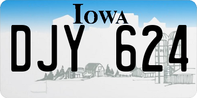 IA license plate DJY624
