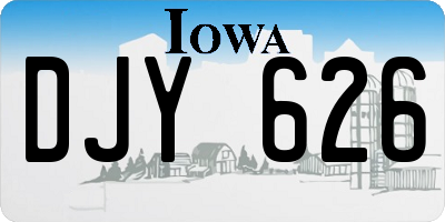 IA license plate DJY626