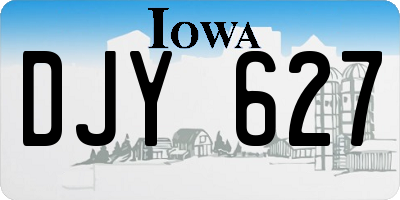 IA license plate DJY627