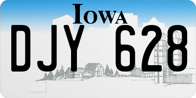 IA license plate DJY628
