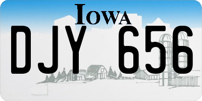 IA license plate DJY656