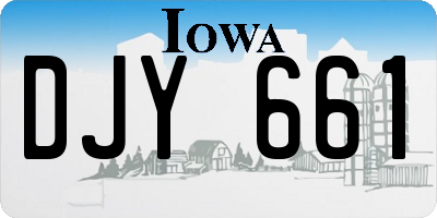 IA license plate DJY661