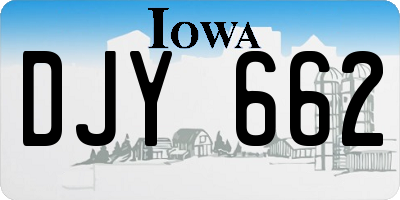 IA license plate DJY662