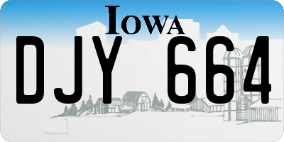 IA license plate DJY664