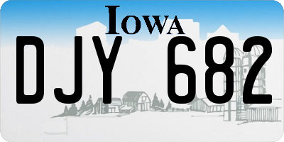 IA license plate DJY682