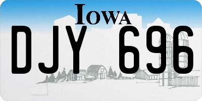 IA license plate DJY696