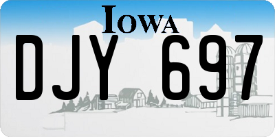 IA license plate DJY697
