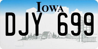 IA license plate DJY699
