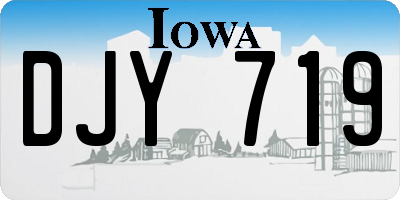 IA license plate DJY719