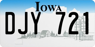 IA license plate DJY721