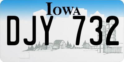 IA license plate DJY732