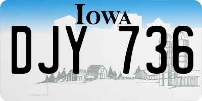 IA license plate DJY736