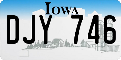 IA license plate DJY746