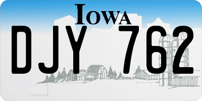 IA license plate DJY762