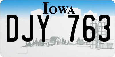 IA license plate DJY763