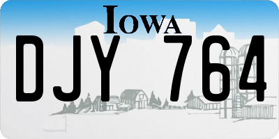 IA license plate DJY764