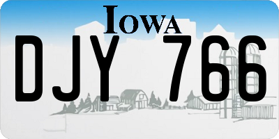 IA license plate DJY766