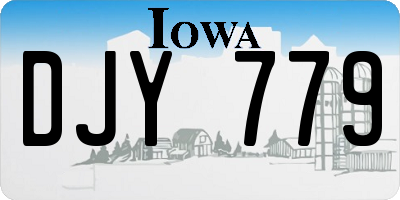 IA license plate DJY779