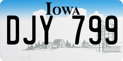 IA license plate DJY799