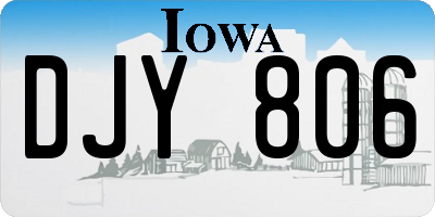 IA license plate DJY806