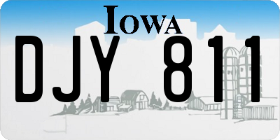 IA license plate DJY811