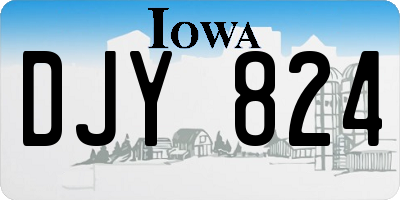 IA license plate DJY824