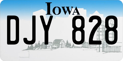 IA license plate DJY828