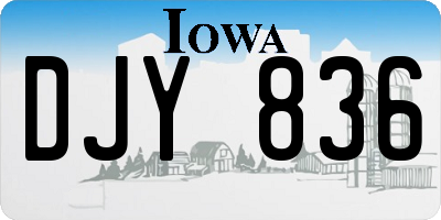 IA license plate DJY836