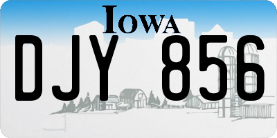 IA license plate DJY856