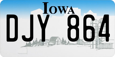 IA license plate DJY864