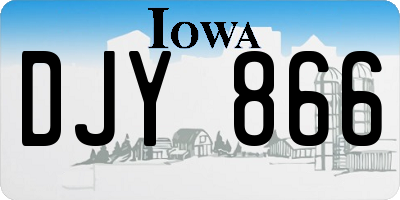 IA license plate DJY866