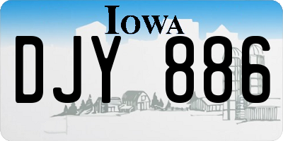 IA license plate DJY886