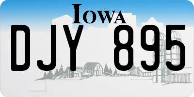 IA license plate DJY895