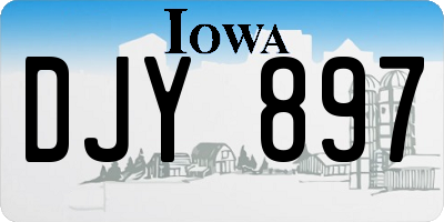 IA license plate DJY897