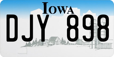 IA license plate DJY898