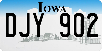 IA license plate DJY902