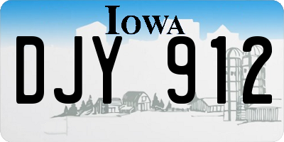 IA license plate DJY912