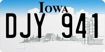 IA license plate DJY941