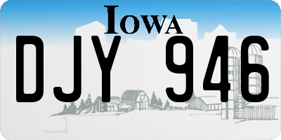 IA license plate DJY946