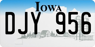 IA license plate DJY956