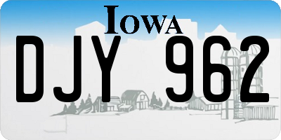 IA license plate DJY962