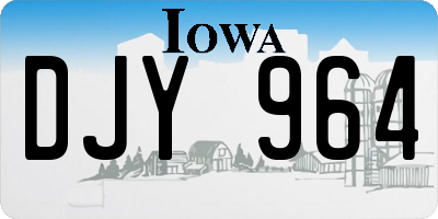 IA license plate DJY964