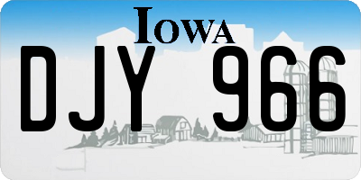 IA license plate DJY966