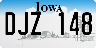 IA license plate DJZ148