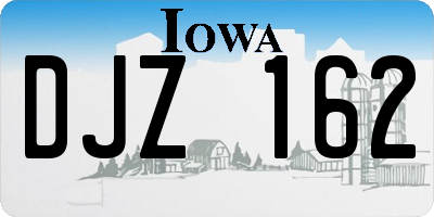 IA license plate DJZ162