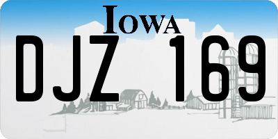 IA license plate DJZ169
